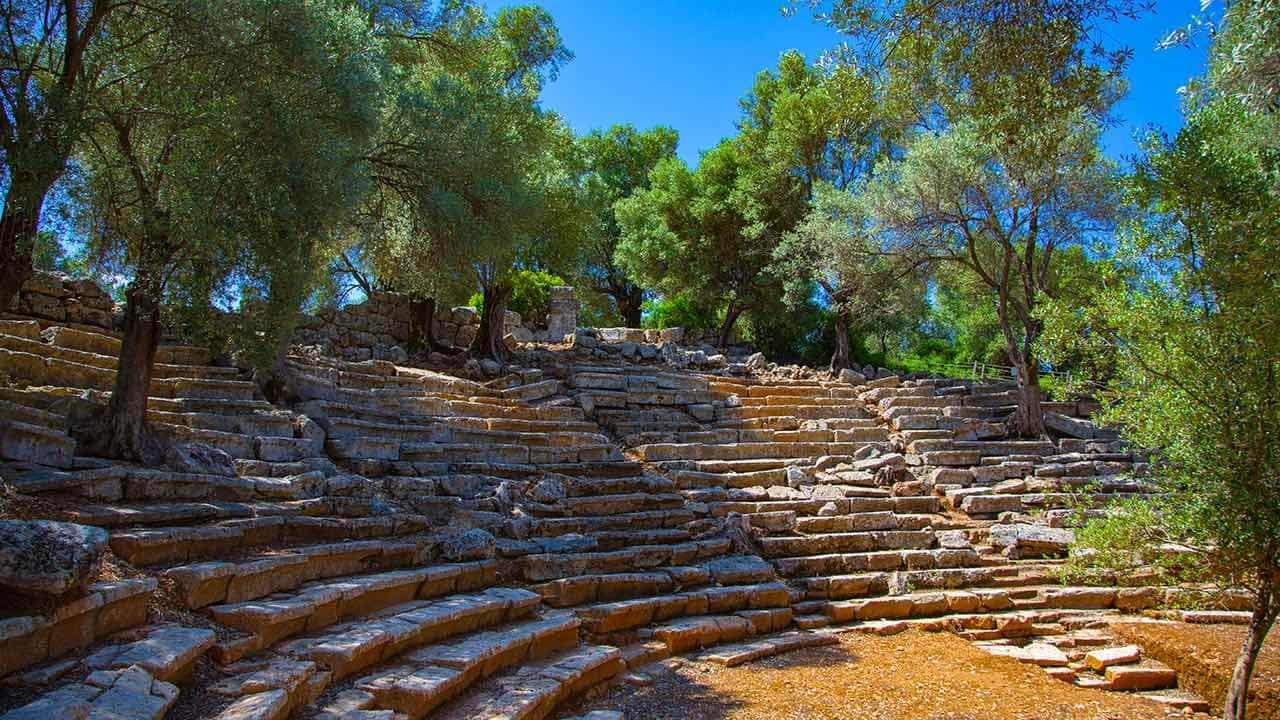 Sedir Adası'nın antik tiyatrosu 
